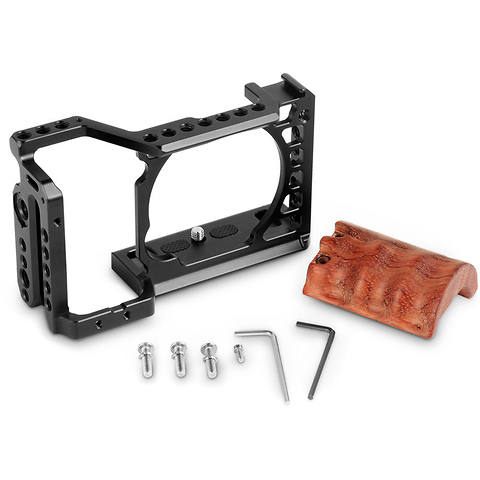 Cage Kit with Wooden Grip for Sony a6500 Image 1