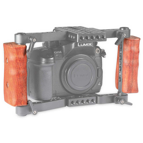 Wooden Handle Kit for DSLR VersaFrame Cage Image 3