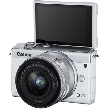EOS M200 Mirrorless Digital Camera with 15-45mm Lens (White)