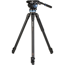 A373F Aluminum Single-Tube Tripod with S8Pro Fluid Video Head Image 0