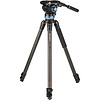 C373F Carbon Fiber Single-Tube Tripod with S8Pro Fluid Video Head Thumbnail 0