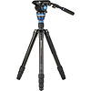 A3883 Reverse-Folding Aluminum Travel Tripod with S6Pro Fluid Video Head Thumbnail 0