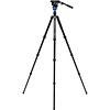 A3883 Reverse-Folding Aluminum Travel Tripod with S6Pro Fluid Video Head Thumbnail 1