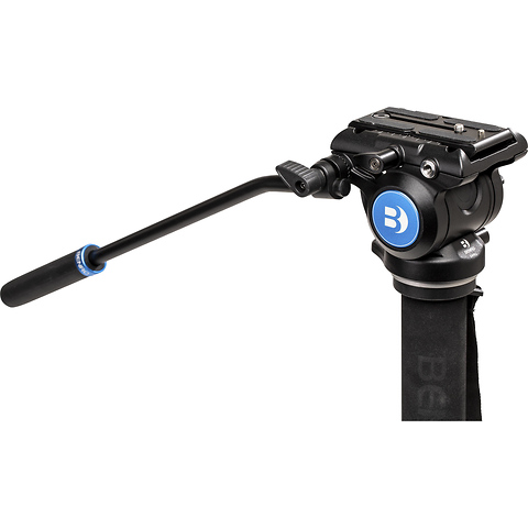 A48FD Aluminum Monopod with 3-Leg Base & S4Pro Fluid Video Image 3