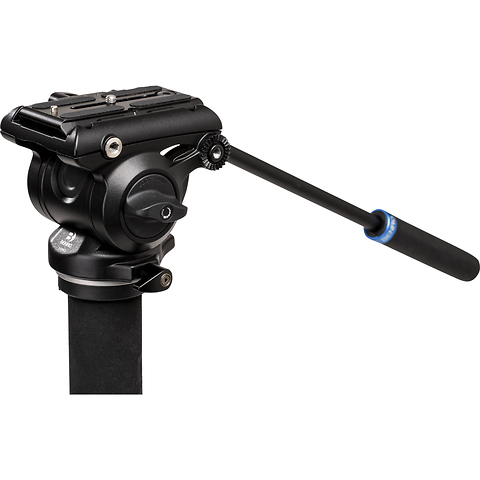 A48FD Aluminum Monopod with 3-Leg Base & S4Pro Fluid Video Image 2