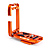 Ellie PD Short Universal L-Bracket with Peak Design Capture-Compatible Base (Copper Orange)