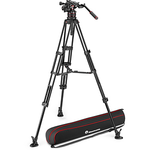 612 Nitrotech Fluid Video Head and Aluminum Twin Leg Tripod with Middle Spreader