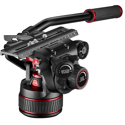 612 Nitrotech Fluid Video Head and Carbon Fiber Twin Leg Tripod with Middle Spreader Image 2