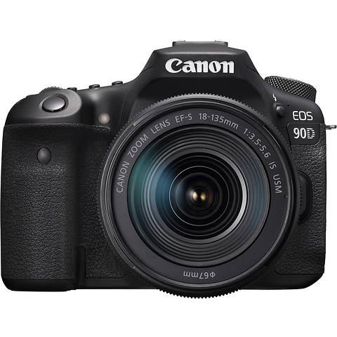 EOS 90D Digital SLR Camera with EF-S 18-135mm f/3.5-5.6 IS USM Lens - Open Box Image 0