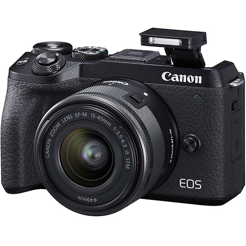 EOS M6 Mark II Mirrorless Digital Camera with 15-45mm Lens and EVF-DC2 Viewfinder (Black) Image 3