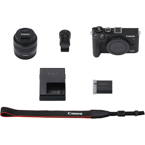 EOS M6 Mark II Mirrorless Digital Camera with 15-45mm Lens and EVF-DC2 Viewfinder (Black) Image 9