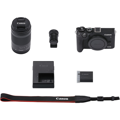 EOS M6 Mark II Mirrorless Digital Camera with 18-150mm Lens and EVF-DC2 Viewfinder (Black) Image 4