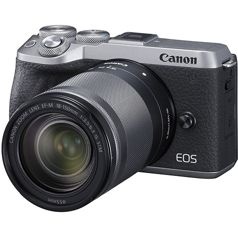 EOS M6 Mark II Mirrorless Digital Camera with 18-150mm Lens and EVF-DC2 Viewfinder (Silver) Image 0