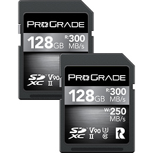 128GB UHS-II SDXC Memory Card (2-Pack) Image 0