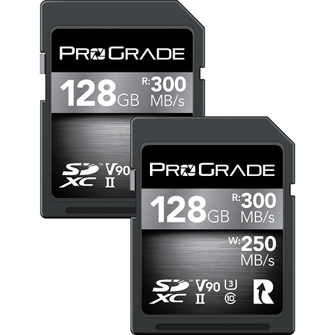 128GB UHS-II SDXC Memory Card (2-Pack) Image 0