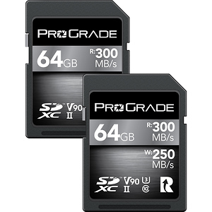 64GB UHS-II SDXC Memory Card (2-Pack)