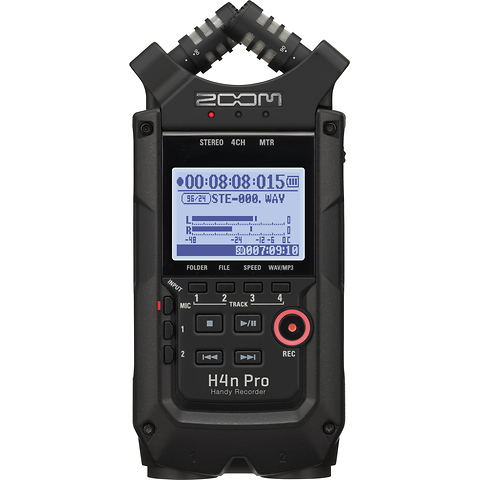 H4n Pro 4-Input / 4-Track Portable Handy Recorder with Onboard X/Y Mic Capsule (Black) Image 0