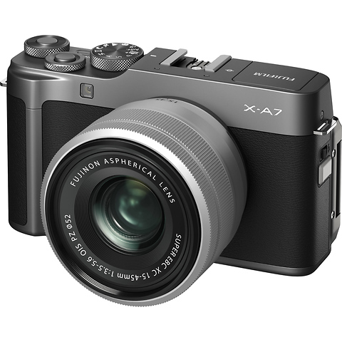 X-A7 Mirrorless Digital Camera with 15-45mm Lens (Dark Silver) Image 0