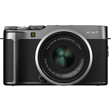 X-A7 Mirrorless Digital Camera with 15-45mm Lens (Dark Silver)