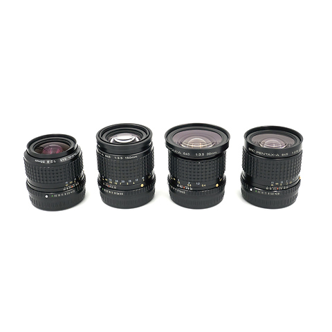 645 Camera w/ Four Lenses 35mm, 45mm, 55mm & 150mm Plus Case - Pre-Owned Image 6