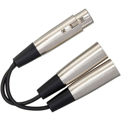 YXM-101.5 XLR Female to Dual XLR Male Audio Y-Cable (18 in.) Image 3