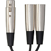 YXM-101.5 XLR Female to Dual XLR Male Audio Y-Cable (18 in.) Thumbnail 2