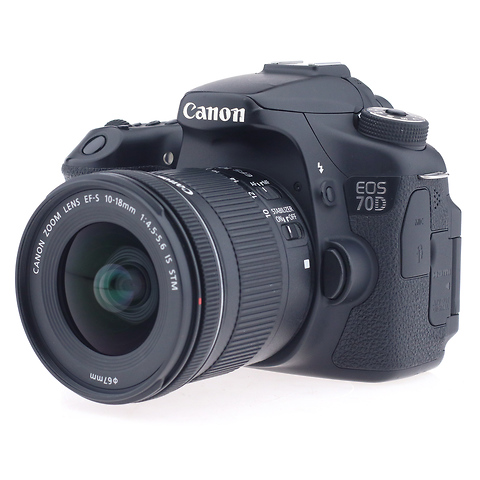 EOS 70D Body w/10-18MM 4.5-5.6 IS USM Lens - Pre-Owned Image 0