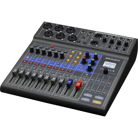 LiveTrak L-8 Portable 8-Channel Digital Mixer and Multitrack Recorder Image 2