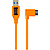 20 in. Tetherpro USB 3.0 to USB 3.0 Micro-B Right Angle Adapter Cable (High-Visibilty Orange)