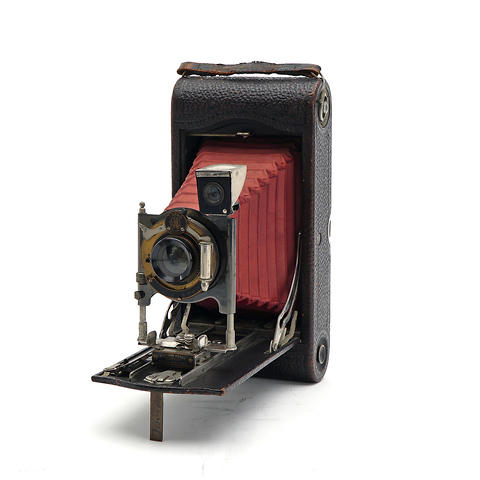No. 3A Folding Pocket Camera with Red Bellows - Used Image 1