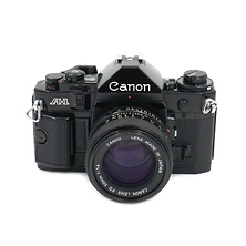 A-1 35mm Camera Body, Black w/50mm f/1.4 Lens - Pre-Owned Image 0