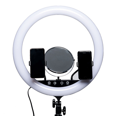 17 in. Vlogger Ring Light Image 7