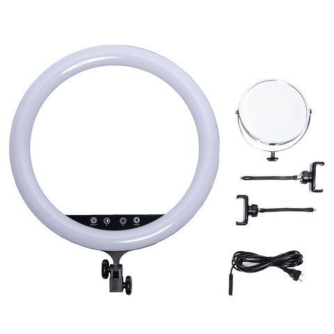 17 in. Vlogger Ring Light Image 8