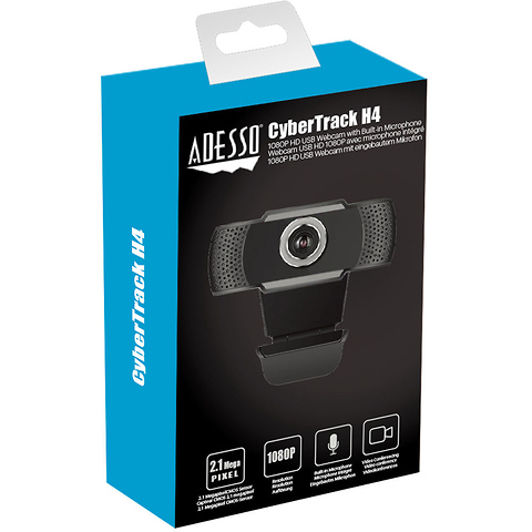 CyberTrack H4 1080p Desktop Webcam with Built-In Microphone - Open Box Image 7