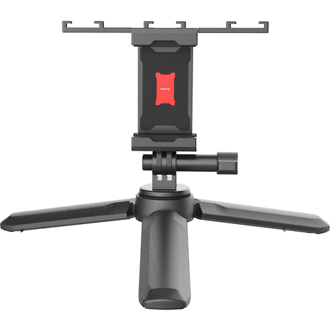 Vlogging Kit with Fill Light,Extension Pole, Mic, Phone Holder, Tripod (Open Box) Image 4