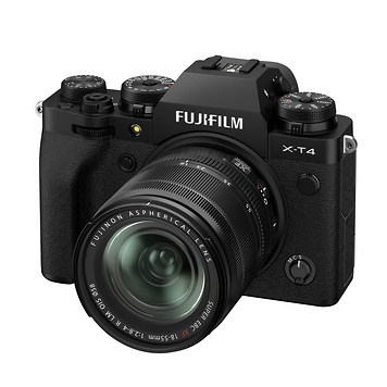 X-T4 Mirrorless Digital Camera with 18-55mm Lens (Black)