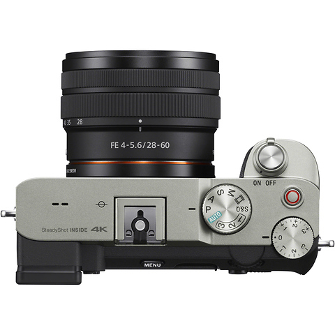 Alpha a7C Mirrorless Digital Camera with 28-60mm Lens (Silver) and FE 85mm f/1.8 Lens Image 1