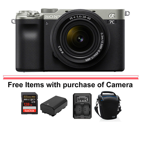 Alpha a7C Mirrorless Digital Camera with 28-60mm Lens (Silver) and FE 85mm f/1.8 Lens Image 9