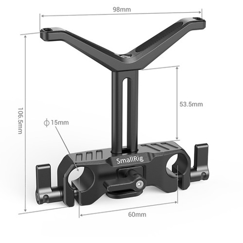 15mm LWS Universal Lens Support with 2.1 in. Vertical Adjustment Image 1