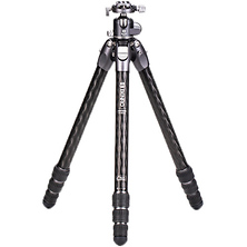 Tortoise Columnless Carbon Fiber Three Series Tripod with GX35 Ball Head Image 0