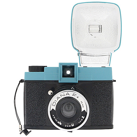 Diana F+ Film Camera and Flash (Teal/Black) Image 0