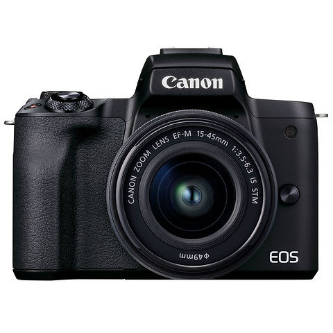 EOS M50 Mark II Mirrorless Digital Camera with 15-45mm and 55-200mm Lenses (Black) Image 1