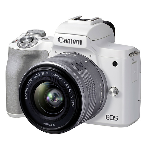 EOS M50 Mark II Mirrorless Digital Camera with 15-45mm Lens (White) Image 1