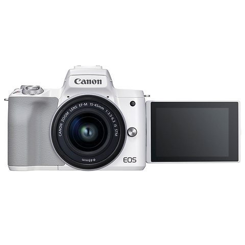 Best Buy: Canon EOS M50 Mark II Mirrorless Camera with EF-M 15-45mm  f/3.5-6.3 IS STM Zoom Lens White 4729C004