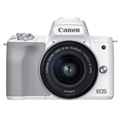 Kedelig Samle teori Canon EOS M50 Mark II Mirrorless Digital Camera with 15-45mm Lens (White)