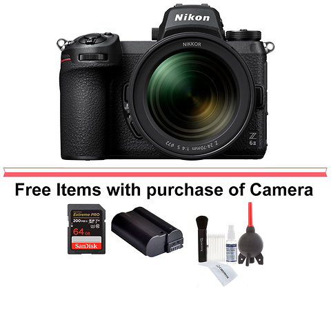 Z 6II Mirrorless Digital Camera with 24-70mm Lens and FTZ II Mount Adapter Image 6