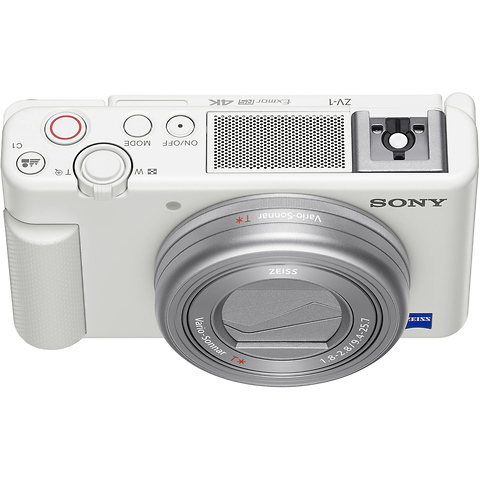 ZV-1 Digital Camera (White) with Sony Vlogging Microphone (ECM-G1) Image 3