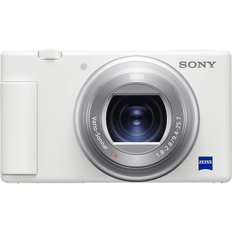 ZV-1 Digital Camera (White) with Sony Vlogging Microphone (ECM-G1) Image 2
