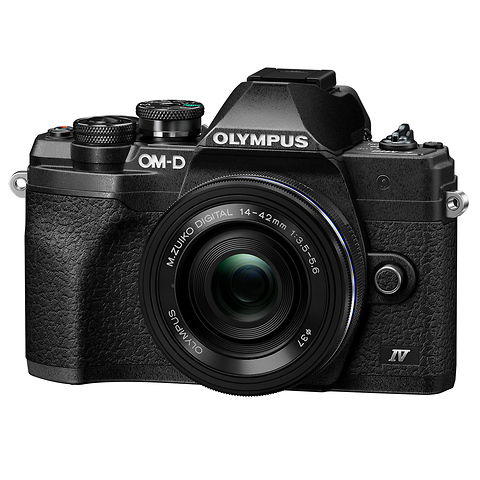 OM-D E-M10 Mark IV Mirrorless Micro Four Thirds Digital Camera with 14-42mm Lens (Black) Image 0