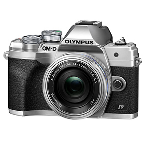 OM-D E-M10 Mark IV Mirrorless Micro Four Thirds Digital Camera with 14-42mm Lens (Silver)